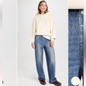 Rag & Bone Miramar Wide Leg Jeans in Lenox Blue